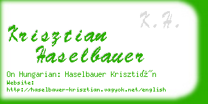 krisztian haselbauer business card